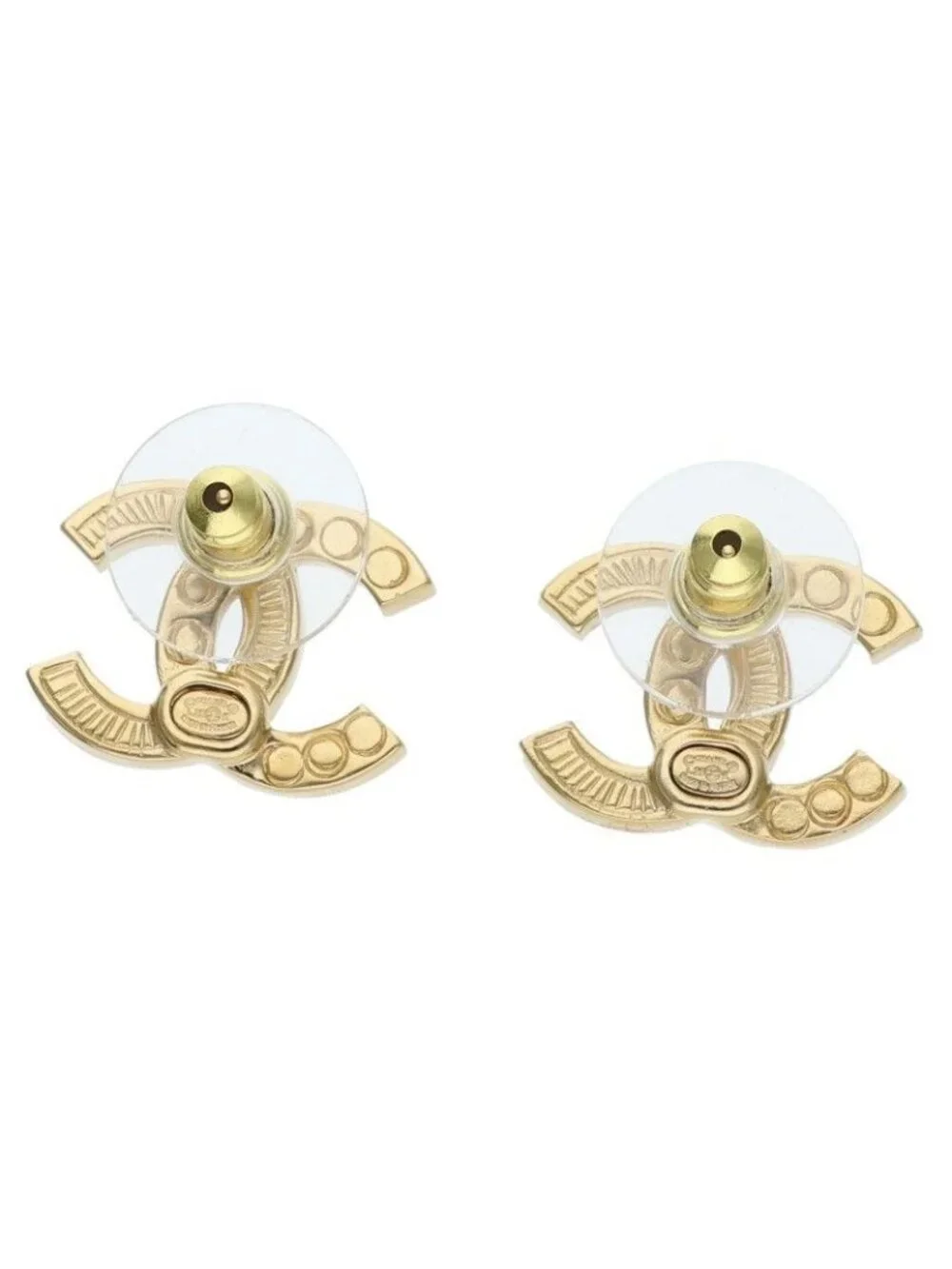 Chanel CC Logo Earrings